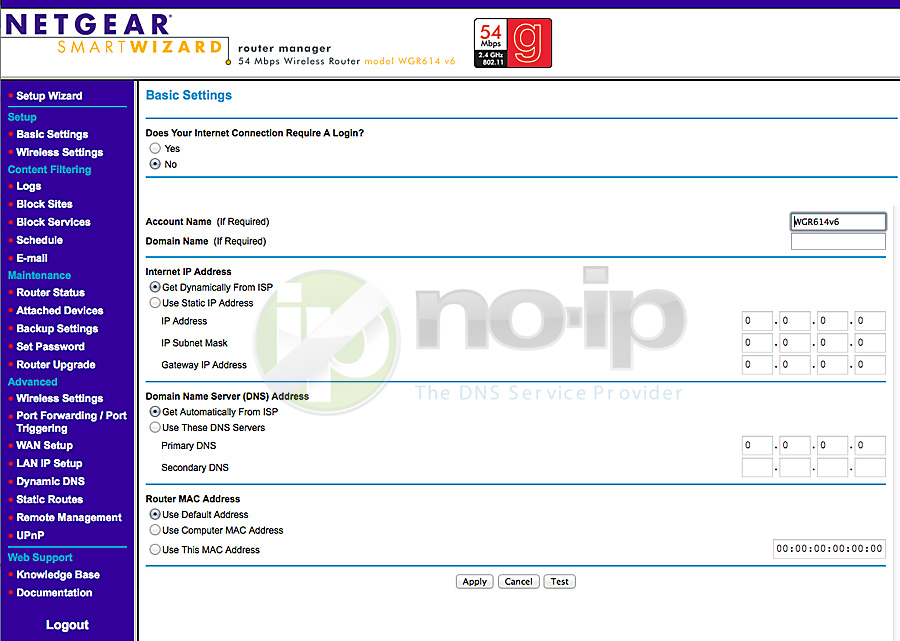 netgear router configuration