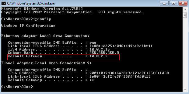 use dos command to find mac address from ip address