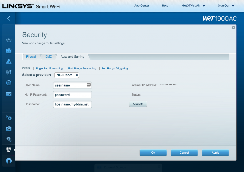 router configuration ip